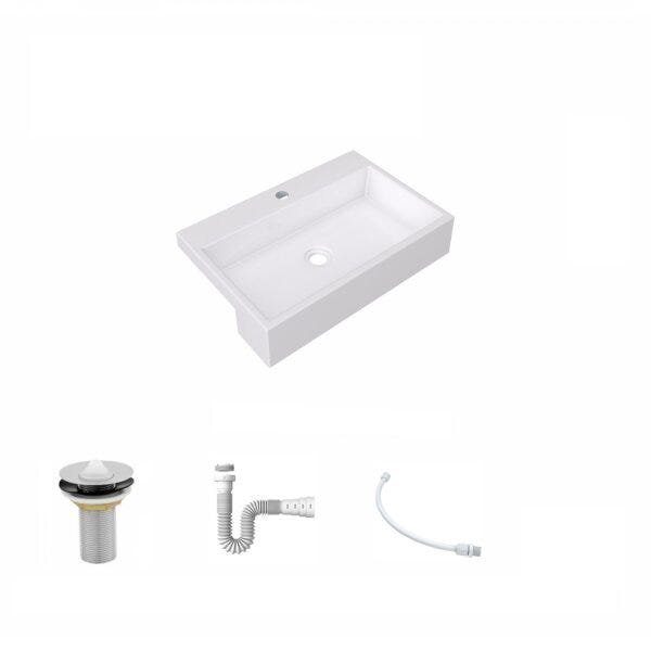Kit Cuba XRT55 com Válvula 1" e Sifão PVC e Flexível Compace - 2