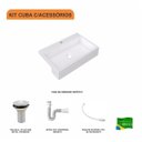 Ver imagem 3 de Kit Cuba Xrt55 com Válvula 1" e Sifão Pvc e Flexível Compace