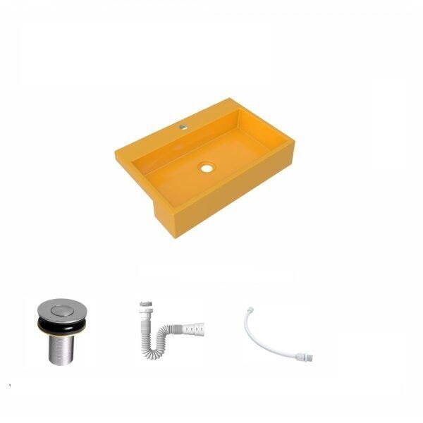 Kit Cuba XRT55 com Válvula Click 1"B e Sifão PVC e Flexível Compace - 2
