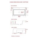 Ver imagem 7 de Kit Cuba Xrt55 com Válvula Click 1"b e Sifão Pvc e Flexível Compace