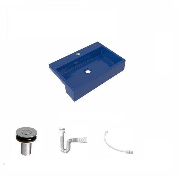 Kit Cuba XRT55 com Válvula Click 1"B e Sifão PVC e Flexível Compace - 2
