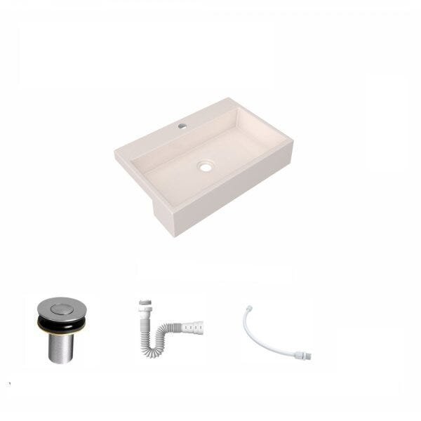Kit Cuba XRT55 com Válvula Click 1"B e Sifão PVC e Flexível Compace - 2