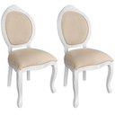 Ver imagem 1 de 2 Cadeira Medalhao Madeira Maciça Design Ingles Luxo Poltrona Entalhada Renascentista Natural Ingles