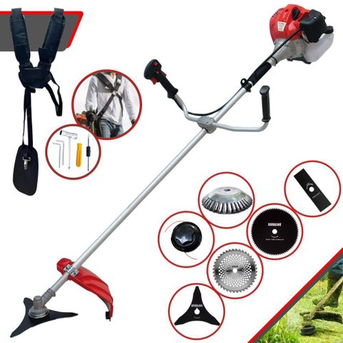 Cortador de Grama 1a Gasolina Anmax Cg430p 43cc 9.000rpm Roçadeira com 6 Opções de Corte