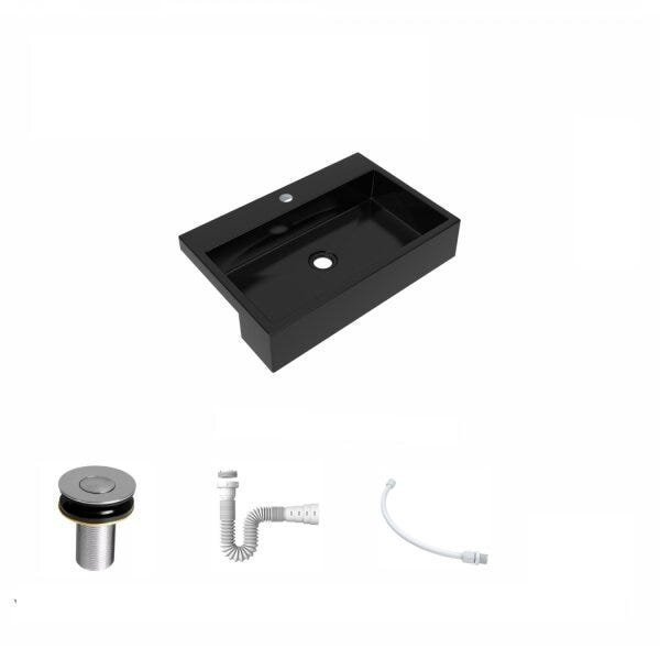 Kit Cuba XRT55 com Válvula Click 1"B e Sifão PVC e Flexível Compace - 2