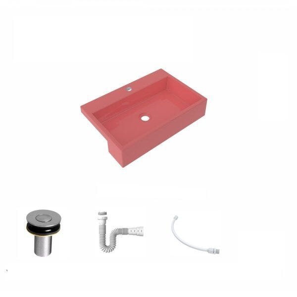 Kit Cuba XRT55 com Válvula Click 1"B e Sifão PVC e Flexível Compace - 2
