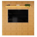 Ver imagem 1 de Painel para TV Trento 223 Ripado Cedro com LED-DJ Móveis