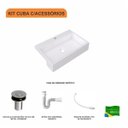 Ver imagem 3 de Kit Cuba Xrt55 com Válvula Click 1"b e Sifão Pvc e Flexível Compace