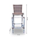 Ver imagem 2 de Conjunto Bistrô em Fibra Sintética - 4 Lugares + 1 Mesa