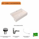 Ver imagem 3 de Kit Cuba Xrt55 com Válvula Click 1"b e Sifão Cromado e Flexível Compace