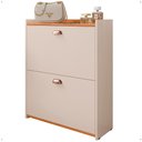 Ver imagem 7 de Sapateira Vertical 12 Pares Calçados Multiuso 2 Portas Basculantes Hall de Entrada Quarto Closet - o