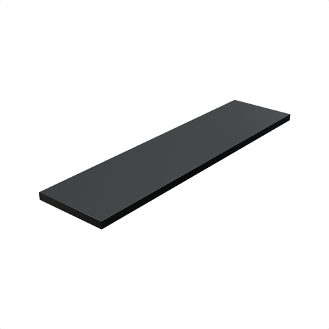 1 Prateleira Preta 60X15 Com Suporte Flutuante Mdf Organizadora Decoração Cozinha Quarto Banheiro