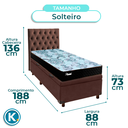 Ver imagem 3 de Kit Cabeceira + Cama Box Bau + Colchão Solteiro Molas Ensacadas Life Gold Paropas