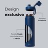 Garrafa Térmica Fresh 650ml Aço Inox Parede Dupla Azul Escuro - 3