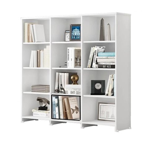 Estante Livreiro Multiuso para Escritório 12 Nichos Trinidad - Branco