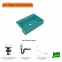 Ver imagem 3 de Kit Cuba Xrt55 com Válvula Click 1"g e Sifão Cromado e Flexível Compace