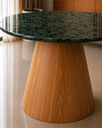 Ver imagem 2 de Mesa de Jantar Cone Freijó - Redonda 120cm - Verde Guatemala