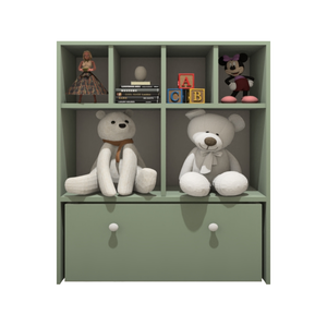 Estante Nicho Organizador de Brinquedos Infantil em Mdf Plancasa:verde Jade
