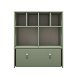 Estante Nicho Organizador de Brinquedos Infantil em Mdf Plancasa:verde Jade - 4