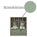 Ver mais imagens de Estante Nicho Organizador de Brinquedos Infantil em Mdf Plancasa:verde Jade
