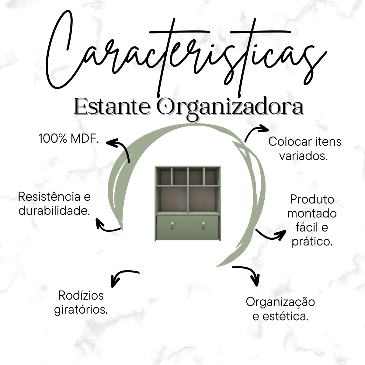 Estante Nicho Organizador de Brinquedos Infantil em Mdf Plancasa:verde Jade - 9