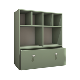 Estante Nicho Organizador de Brinquedos Infantil em Mdf Plancasa:verde Jade - 5