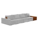 Ver imagem 1 de Sofá Ilha 4 Lugares Living 512cm Modulado para Sala Lary Veludo K01 - D’Rossi
