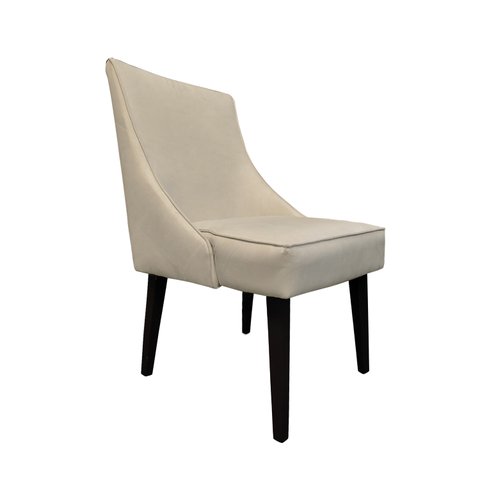 Cadeira De Jantar Bela Suede Bege Rosado - Dominic Decor