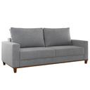 Ver imagem 2 de Estofado Gael Living 3 Lugares 2 Almofadas Soltas Linho Inox - Casa Giulia