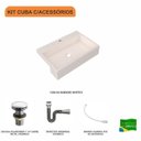 Ver imagem 3 de Kit Cuba Xrt55 com Válvula Click 1.1/2" e Sifão Cromado e Flexível Compace
