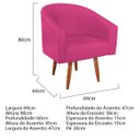 Ver imagem 3 de Poltrona Decorativa Sala de Estar Recepção Luiza Pés Palito Suede - Doce Sonho Móveis POLTRONAS POLT