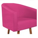 Ver imagem 5 de Poltrona Decorativa Sala de Estar Recepção Luiza Pés Palito Suede - Doce Sonho Móveis POLTRONAS POLT