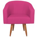 Ver imagem 2 de Poltrona Decorativa Sala de Estar Recepção Luiza Pés Palito Suede - Doce Sonho Móveis POLTRONAS POLT