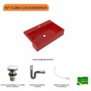 Ver imagem 3 de Kit Cuba Xrt55 com Válvula Click 1.1/2" e Sifão Cromado e Flexível Compace