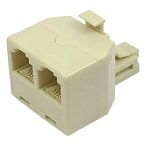 Adaptador Rj11 Duplo Conecte 2 Aparelhos em 1 Entrada 10pçs