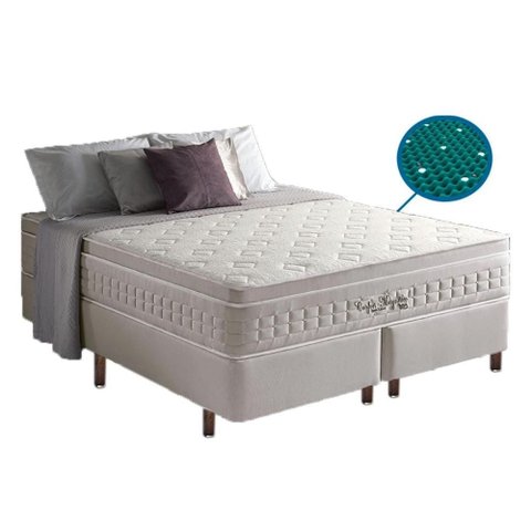 Colchão King Espuma Anjos Magnético Confort Pillow In 193x203x32