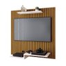 Painel Para TV Até 32 Polegadas Com Prateleiras Jet Plus - Off White/Ripado Nature - Lojas RPM - 3