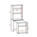 Ver imagem 6 de Armário Multifuncional com Escrivaninha Retrátil Duo Branco - Kits Paraná