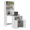 Ver imagem 4 de Armário Multifuncional com Escrivaninha Retrátil Duo Branco - Kits Paraná