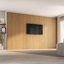 Ver imagem 1 de Painel Liso para TV 86 Polegadas Planejado 400x250cm Aruá CabeCasa MadeiraOriginals Marrom/Jatobá