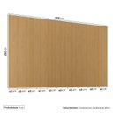 Ver imagem 3 de Painel Liso para TV 86 Polegadas Planejado 400x250cm Aruá CabeCasa MadeiraOriginals Marrom/Jatobá