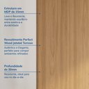 Ver imagem 6 de Painel Liso para TV 86 Polegadas Planejado 400x250cm Aruá CabeCasa MadeiraOriginals Marrom/Jatobá