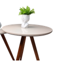 Ver imagem 3 de Mesa de Canto e Lateral para Decoração Bege M