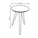 Ver imagem 5 de Mesa de Canto e Lateral para Decoração Bege M