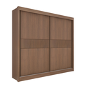 Ver imagem 1 de Guarda Roupa Mdf Ripado Cancun 2 Portas Castanho