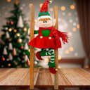 Ver imagem 3 de Boneco Elfo Duende Tradicional na Escada Enfeite Natal 50cm