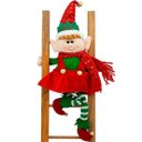 Ver imagem 1 de Boneco Elfo Duende Tradicional na Escada Enfeite Natal 50cm