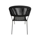 Ver imagem 3 de Kit 8 Cadeiras Gourmet Corda Náutica Preto Base Alumínio Sofia Linha Plus