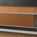 Ver imagem 6 de Home Suspenso Decorativo Rennes MDF/MDP c/LED para TV até 85 Polegadas Cinamomo/Off White G26 - Gran