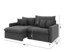 Ver imagem 6 de Sofá-cama Retrátil e Reclinável 220cm Madri - Movenzo Estofados